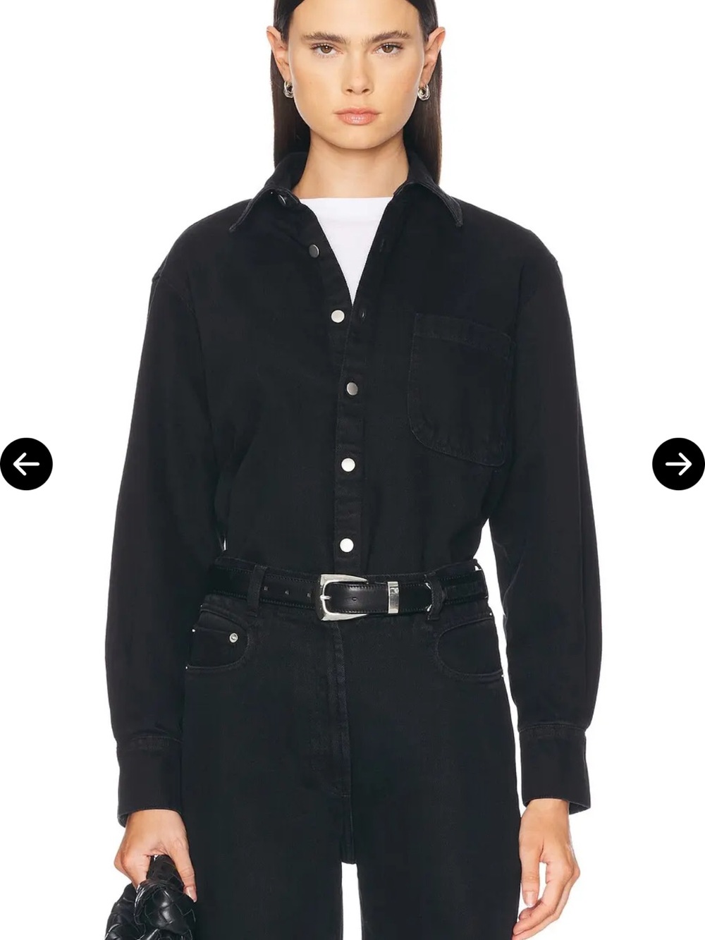 NWT Beaufille Black Deren Denim Shirt - Picture 6 of 6